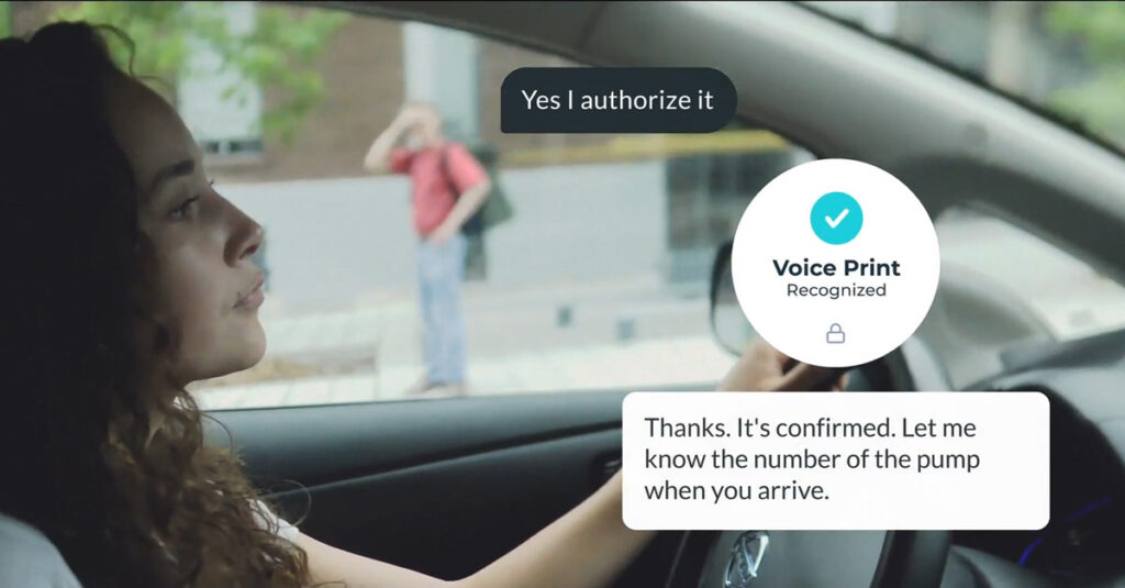 Image of an example use case for the new Cerence in-car voice assistant